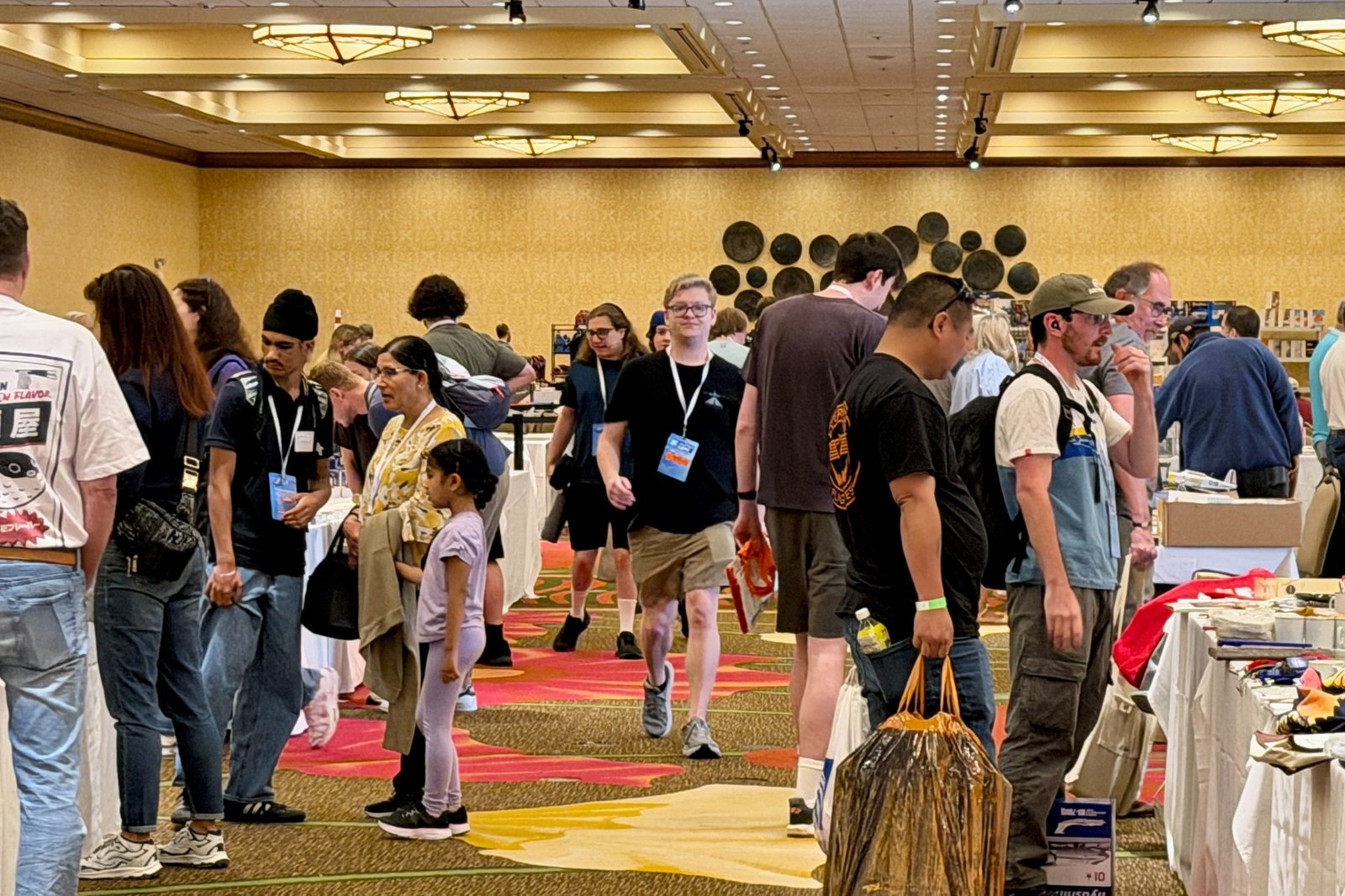 Aviation Expo attendees enjoying the aviation community experience
